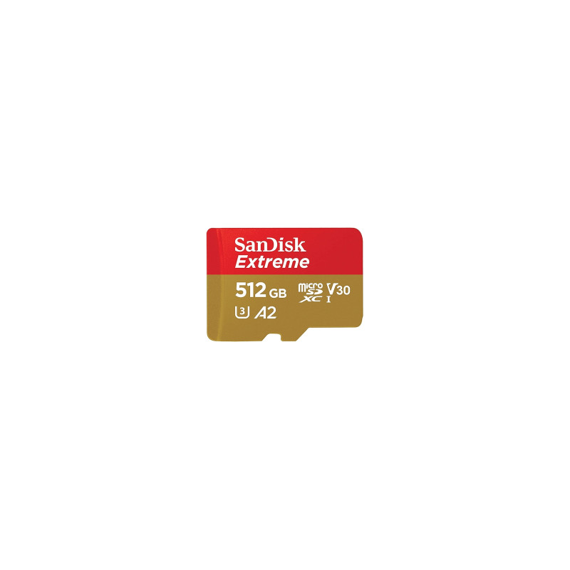 SanDisk Extreme MicroSD 512GB With SD Adapter