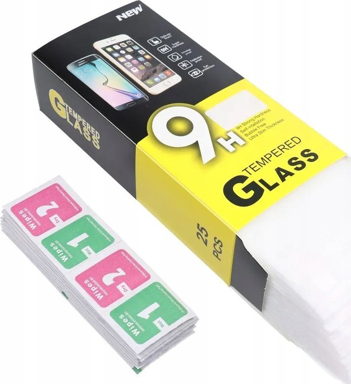 Set xhama mbrojtës Tempered Glass për Samsung Galaxy A14 4G, 25 copë, transparent