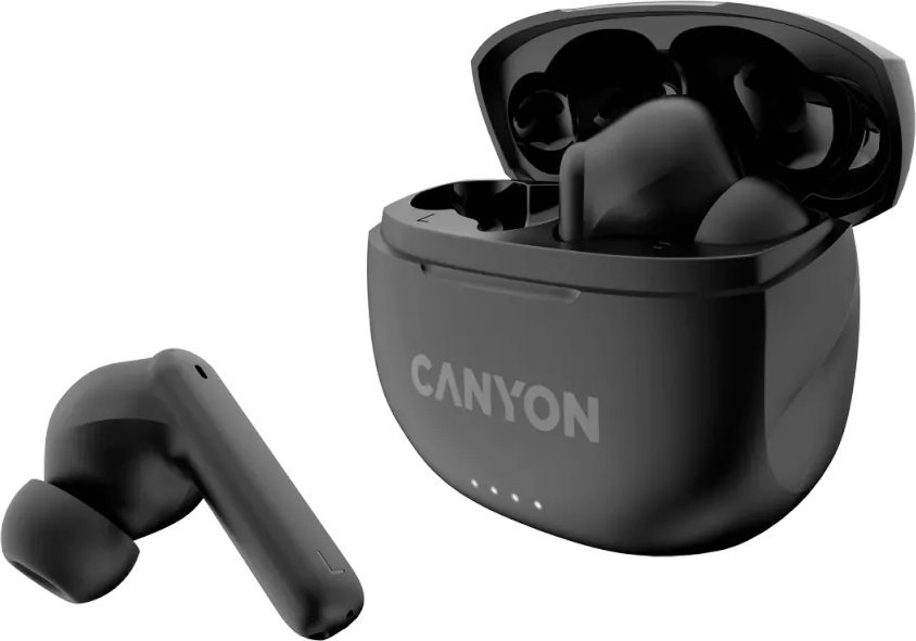 Kufje pa tela Canyon TWS-8, True Wireless, Bluetooth, të zeza