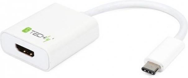 Kabllo konvertuese USB C ne HDMI Techly, 4K, e zeze