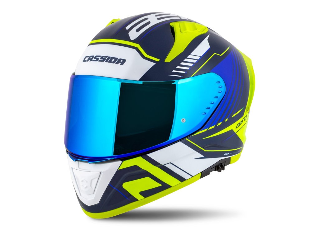 Kaskë moto Cassida Aero Drome, full face, polikarbonat, e zezë
