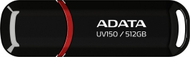 USB Memorja ADATA UV150, 512GB, USB 3.2 Gen 1, e zezë