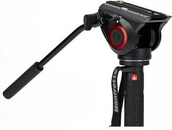Monopod Manfrotto XPRO MVMXPRO500, me kokë video, profesional, i zi