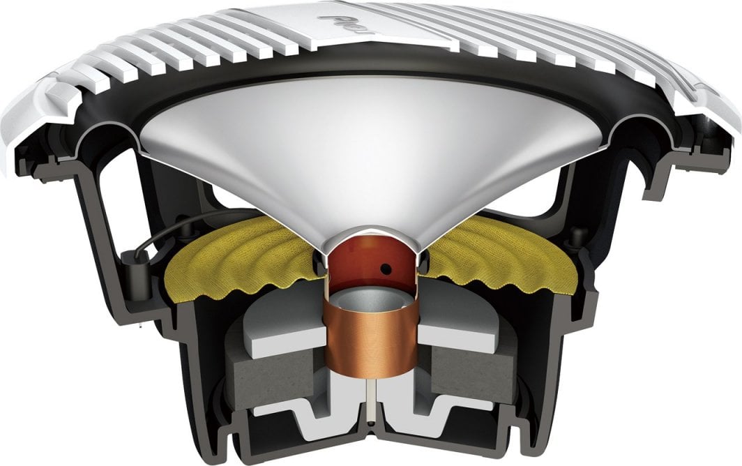 Subwoofer marin Pioneer TS-ME100WC, 10", 900W, i bardhë