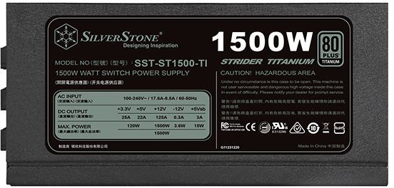 Furnizues me energji SilverStone Strider Titanium, 1500 W