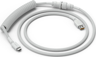 Kabllo USB Glorious GLO-CBL-COIL, USB-A në USB-C, 1.36 m, e bardhë