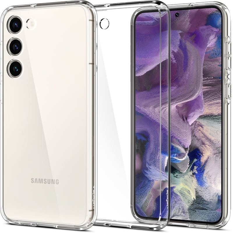 Mbrojtëse për celular Samsung Galaxy S23 Spigen Ultra Hybrid, transparente