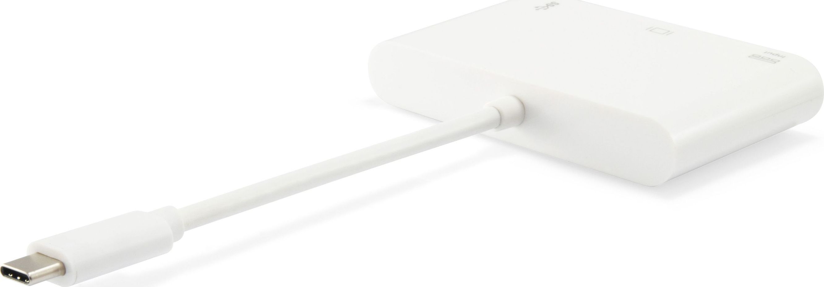 Docking station Equip 133462 USB C, VGA, USB, e bardhë