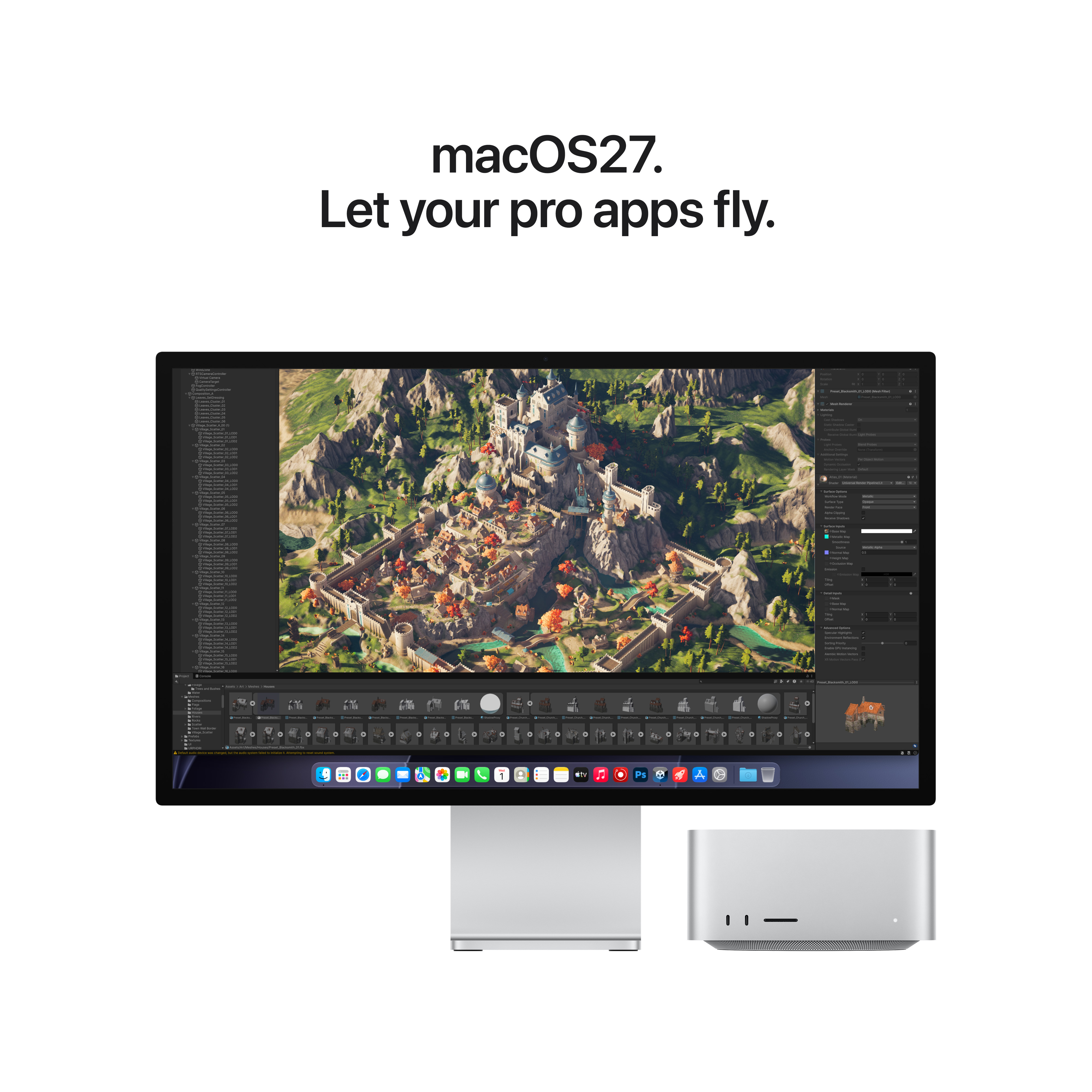 Apple Mac Studio, M5 Ultra 30‑core, 96GB, 1TB, 64‑core GPU, Silver