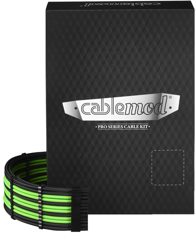 Set kabllosh të brendshme Cablemod PRO CM-PCSR-FKIT-NKKLG-R, për Corsair RMi RMx RM, ModMesh, zi