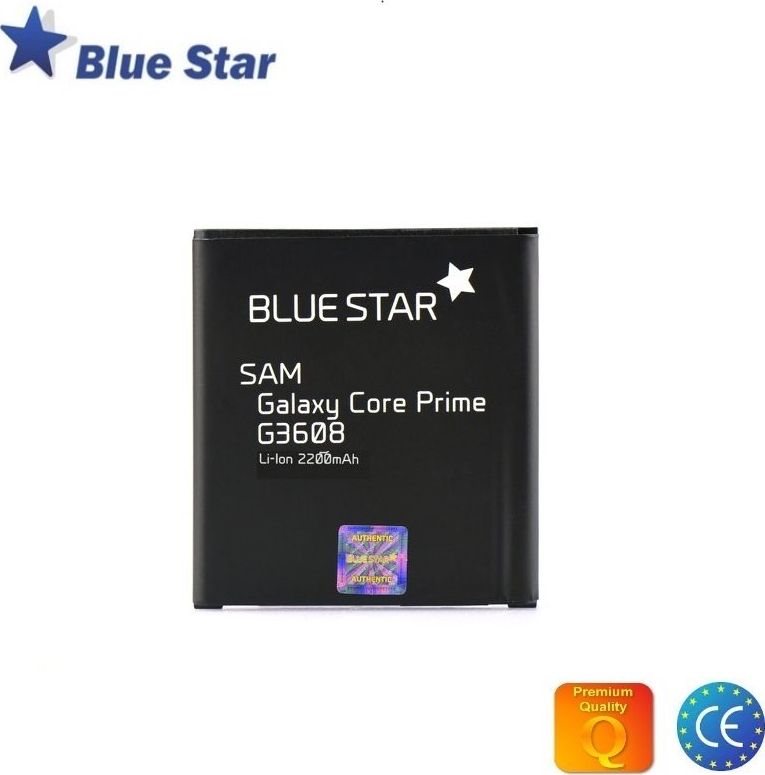 Bateri telefoni Blue Star Samsung Galaxy Core Prime G360 G361, 2200mAh, Li Ion, e zezë