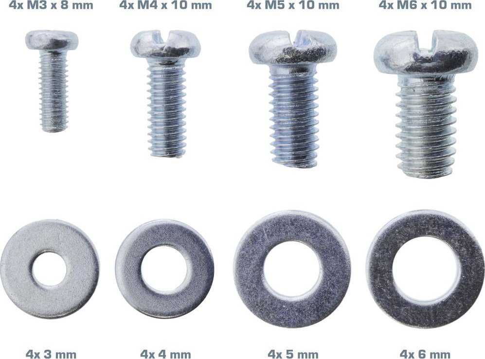 Set montimi muri InLine 23100B, 32 copë, zink