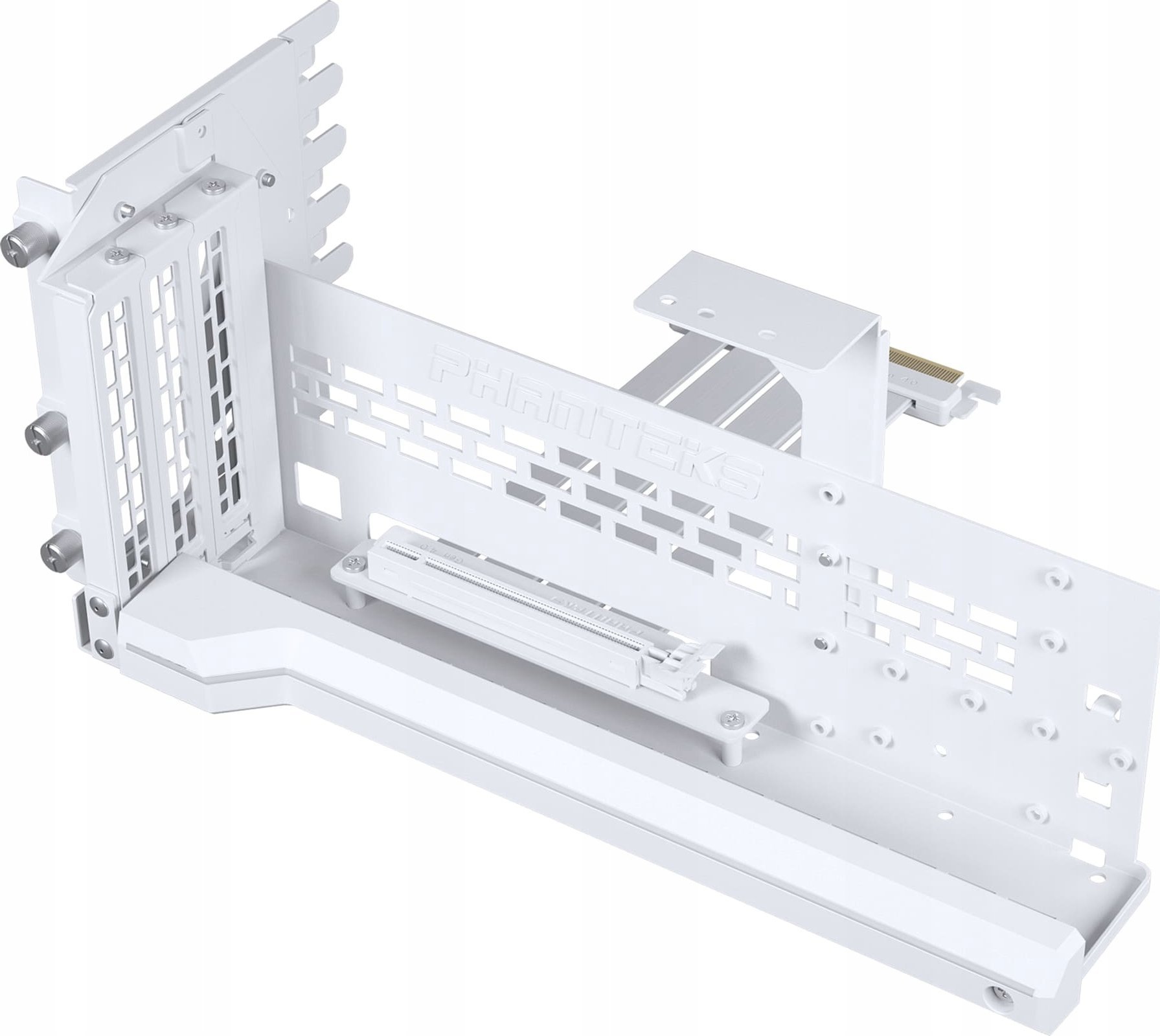 Mbajtëse vertikale GPU Phanteks, PCIe 4.0 x16, kabllo riser 220mm DRGB, e bardhë