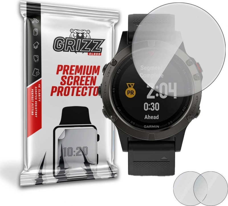 Mbrojtëse ekrani GrizzGlass Matte Film Garmin Fenix 5, 2 copë, mat