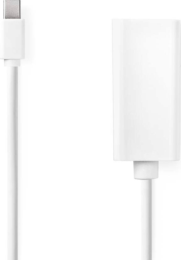 Kabllo Nedis Mini DisplayPort në HDMI, DisplayPort 1.2, 0.20m, e bardhë