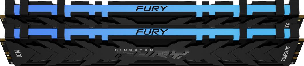 Memorie Kingston Fury Renegade RGB, DDR4, 16 GB, 3600 MHz, CL16, KF436C16RBAK2/16