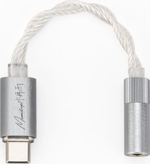 Adapter audio MoonDrop Echo A, USB C në 3.5mm, DAC AMP portativ, gri