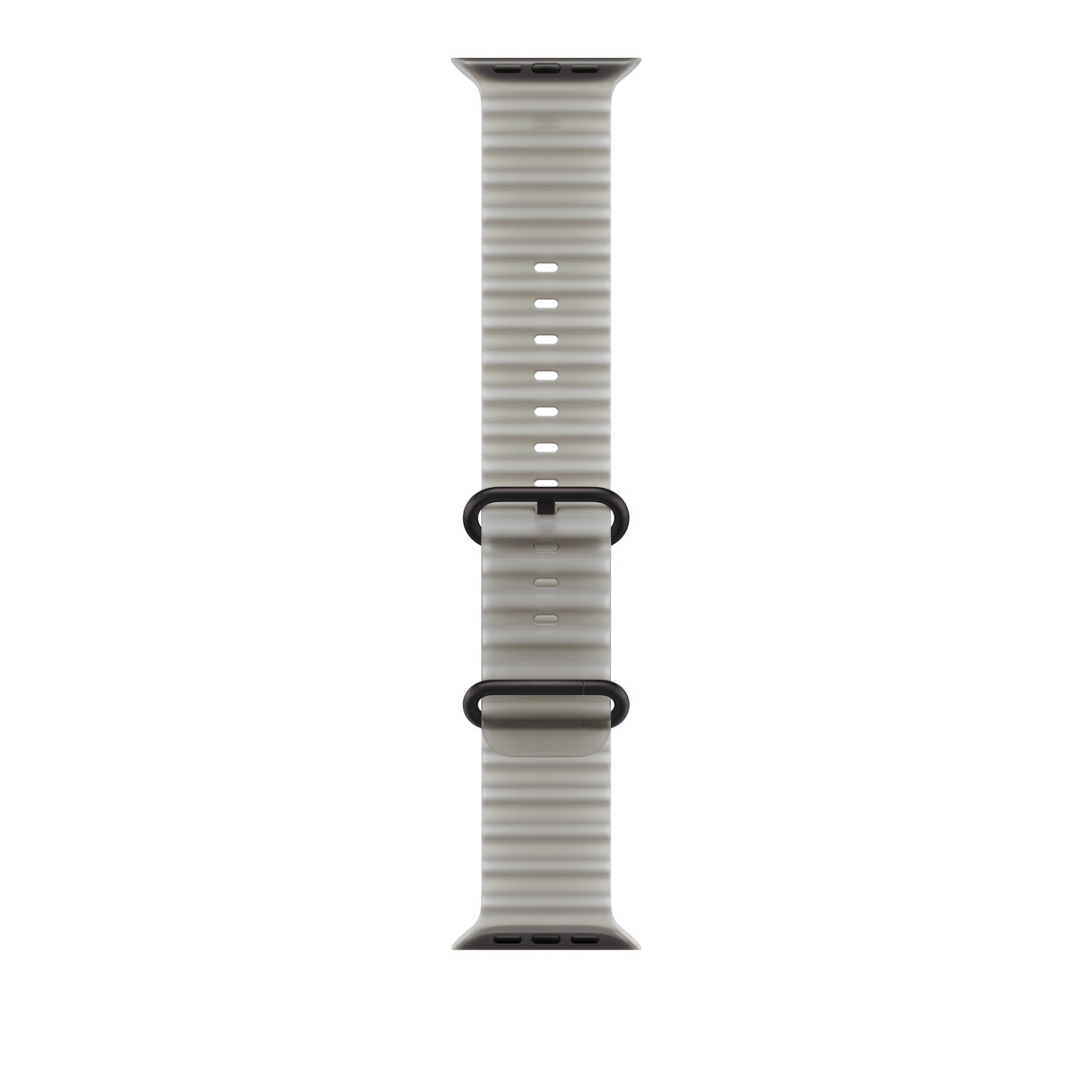 Apple Watch 49mm Translucent Grey Ocean Band, Black Titanium Finish