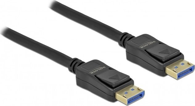 Kabllo Delock DisplayPort në DisplayPort, 3m, e zezë