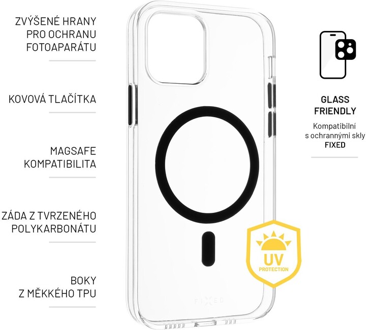 Mbrojtëse FIXED MagPurity me Magsafe për Apple iPhone 14 Pro Max, transparente