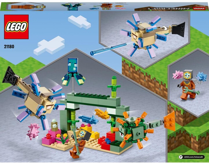 Set LEGO Minecraft 21180 The Guardian Battle