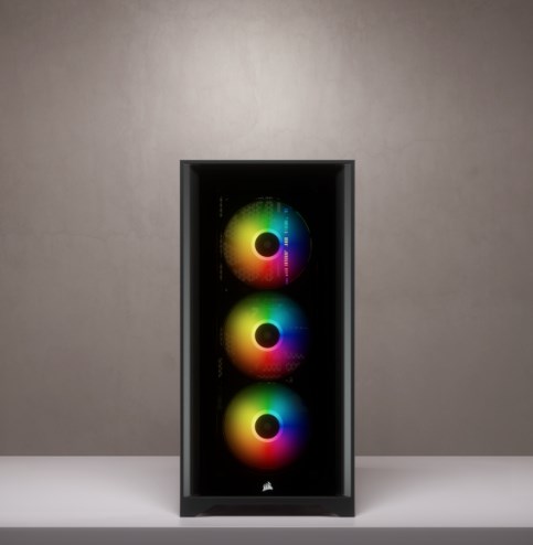 Kasë Corsair iCUE 4000X RGB Midi Tower, e zezë