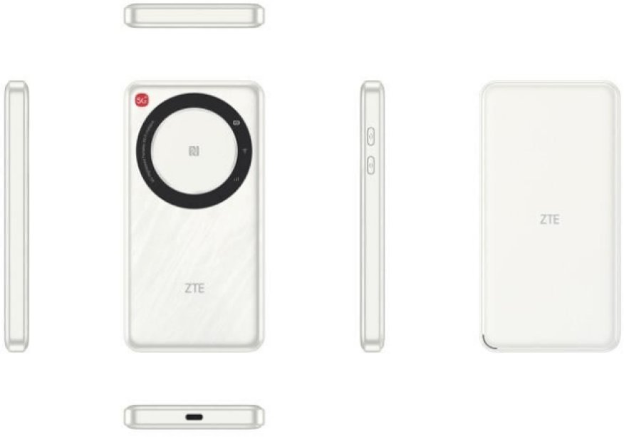 Ruter portativ ZTE U30 Air, 5G 4G LTE, 4500mAh, i bardhë