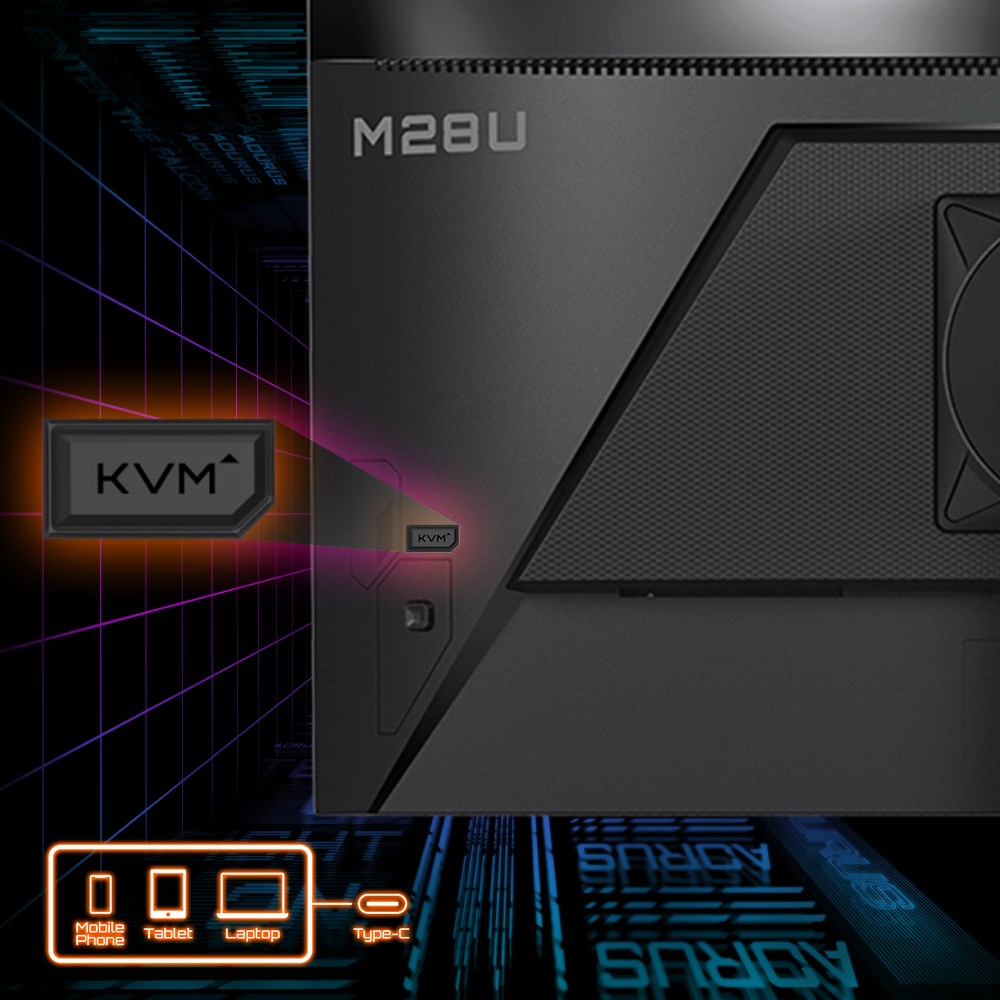 Monitor Gigabyte M28U AE, 28", 3840 x 2160, 144 Hz, i zi