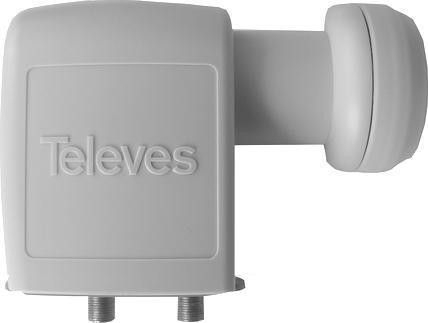 Konvertor satelitor TelForceOne SAT TWIN TELEVES 747002, dy dalje, gri