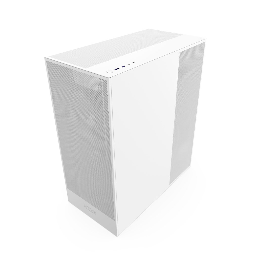 Kuti PC NZXT H7 Flow RGB 2024, Mid Tower, me ftohje rrjetë, e bardhë