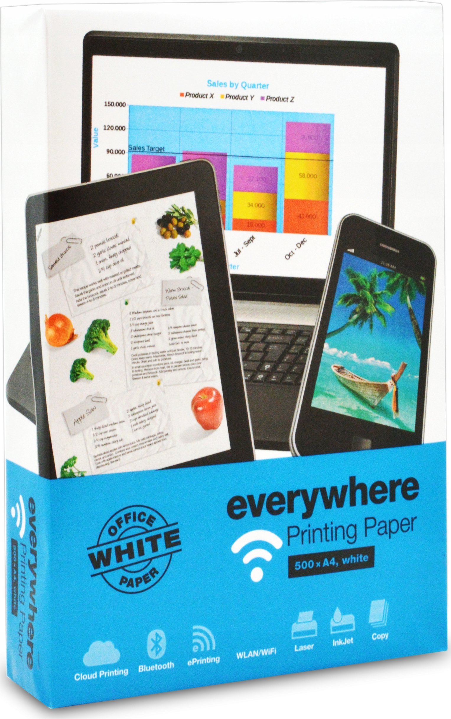 Letër zyre Xerox Everywhere A4, 80 g/m², 2500 fletë, e bardhë
