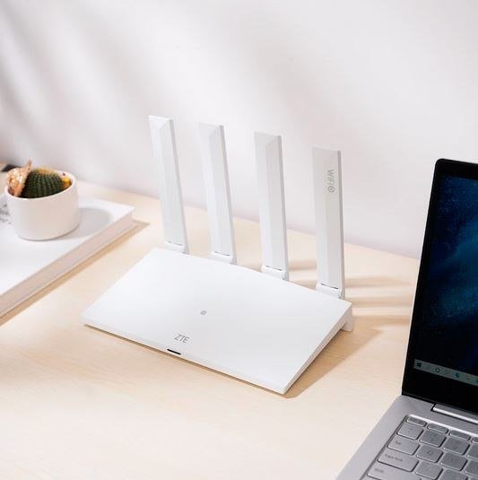 Router ZTE T3000 IDU, Wi Fi 6 AX3000, 3000 Mbps, i bardhë