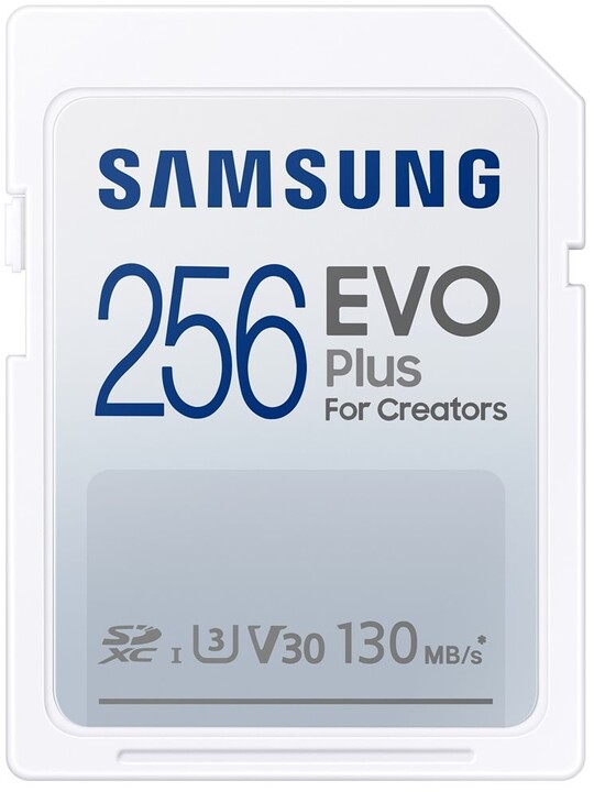 Kartë memorie Samsung SDXC 256GB EVO Plus UHS-I U3 (Class 10)