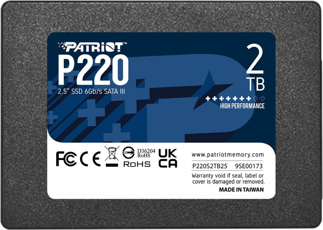 Disk SSD Patriot P220, 2TB, 2.5" SATA III