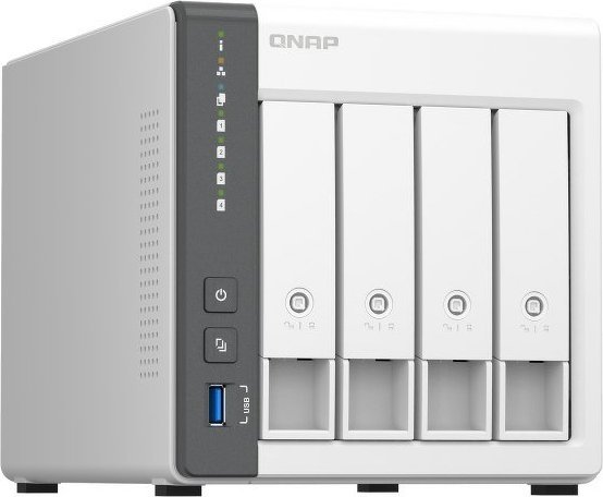 Server NAS QNAP TS-433-4G, 4 bay, 4GB RAM, i bardhë