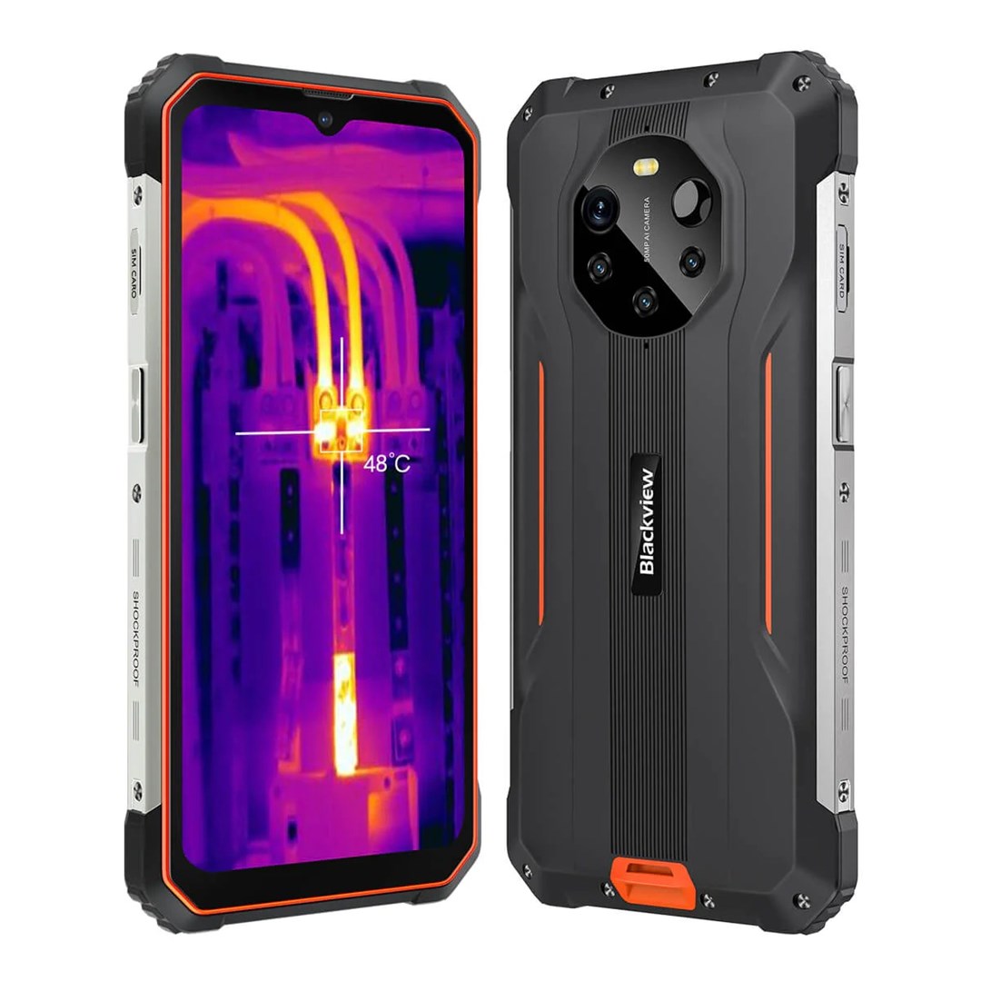Celular Blackview BL8800 Pro 5G, 8GB/128GB, i zi/portokalli