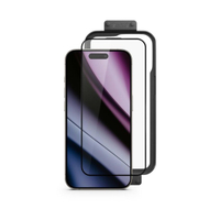Xhami mbrojtës EPICO Hero 3D Glass për iPhone 16 Pro Max, antibakterial, i zi