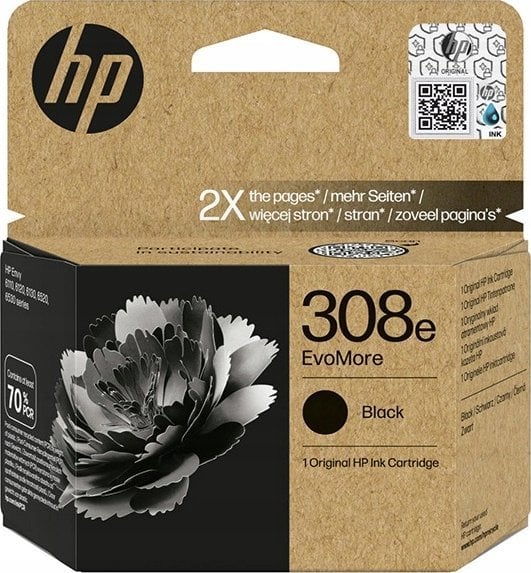 Kartush inkjet HP 308e EvoMore, i zi, 320 faqe
