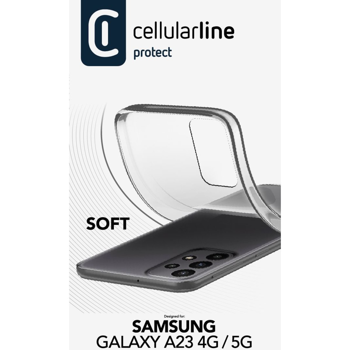 Mbrojtëse Cellularline Soft SOFTGALA23T, për Samsung A23
