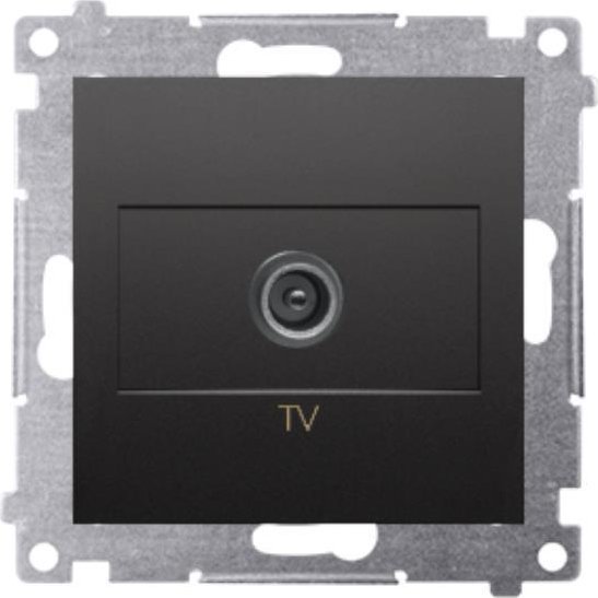 Prizë antene TV Kontakt Simon 54 DAK1.01/49, modul i vetëm, e zezë mat