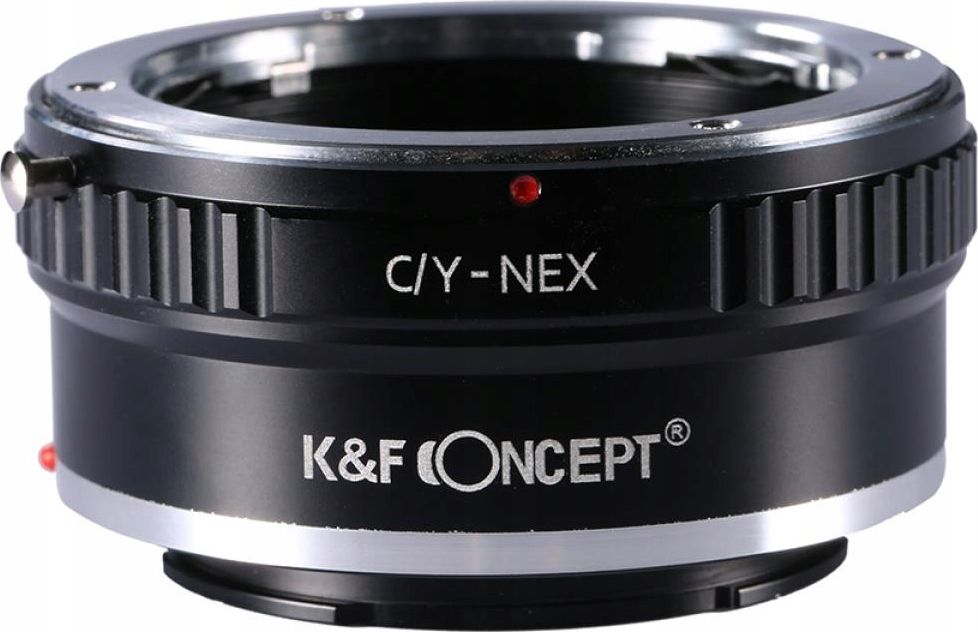 Adapter objektivi K&F Concept KF06.111, Contax Yashica C/Y në Sony E NEX, i zi