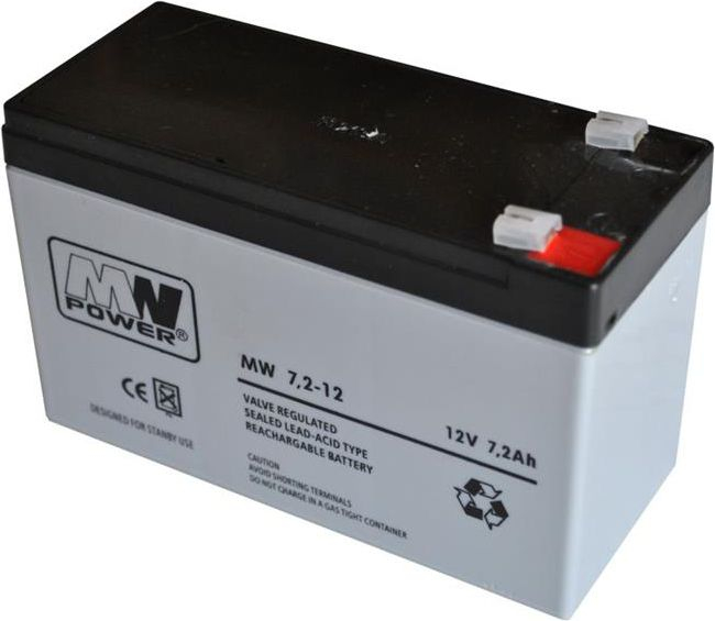 Bateri MW Power, 12V, 7.2Ah