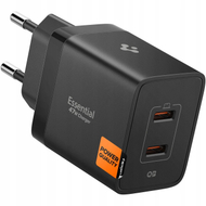 Karikues muri Spigen Essential EE472EU, 47W, karikim i shpejtë, i zi