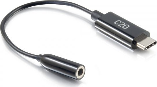 Adapter audio C2G USB C në 3.5mm, USB C në AUX, i bardhë