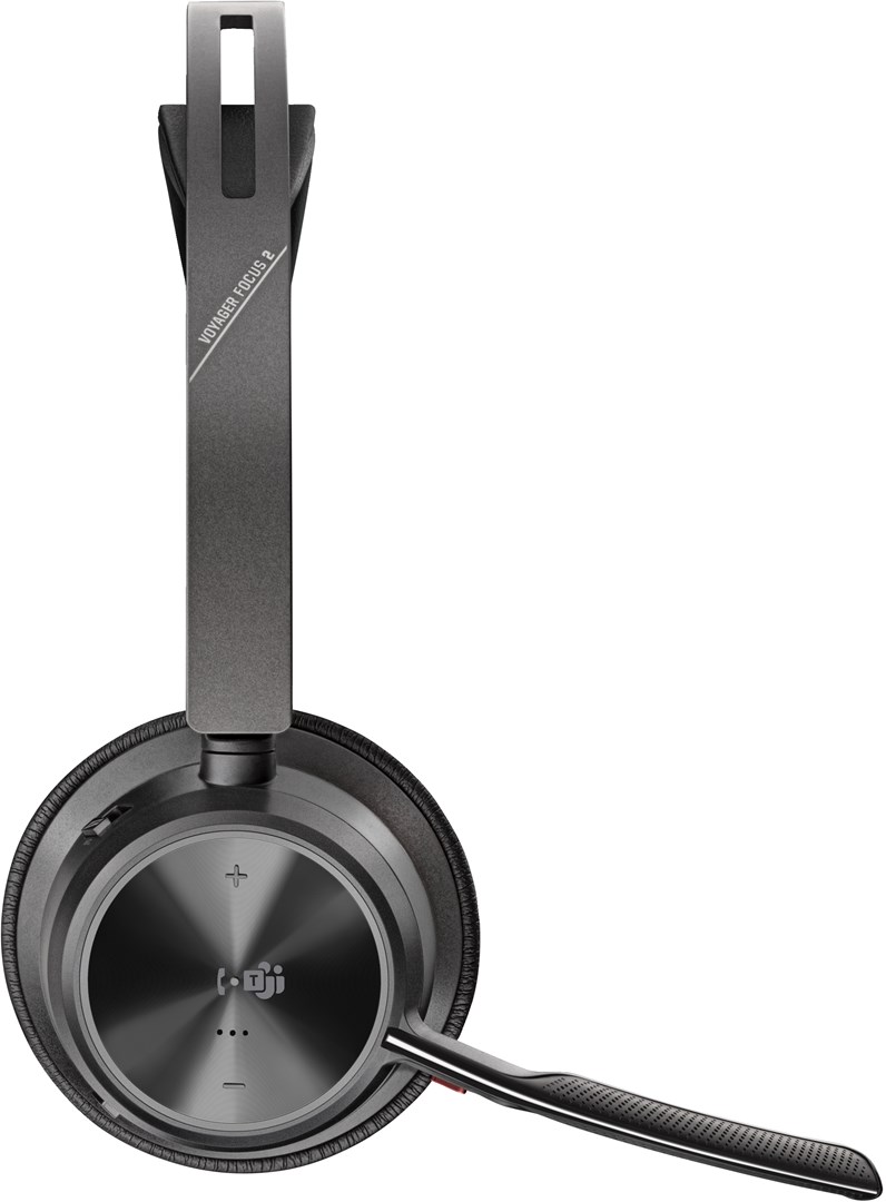 Kufje Poly Voyager Focus 2, Wireless, të zeza