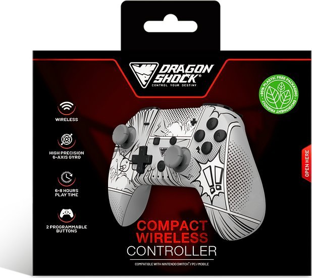 Гејмпад DRAGON SHOCK DragonShock PopTop Manga, Bluetooth, компактен, шарен