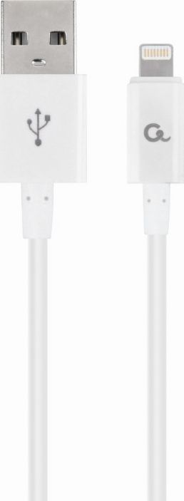 Kabllo Gembird USB-A në Lightning, 1 m, e bardhë