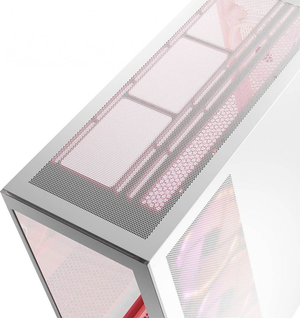 Kasë Modecom Volcano Space Apex ARGB, e bardhë, Midi Tower