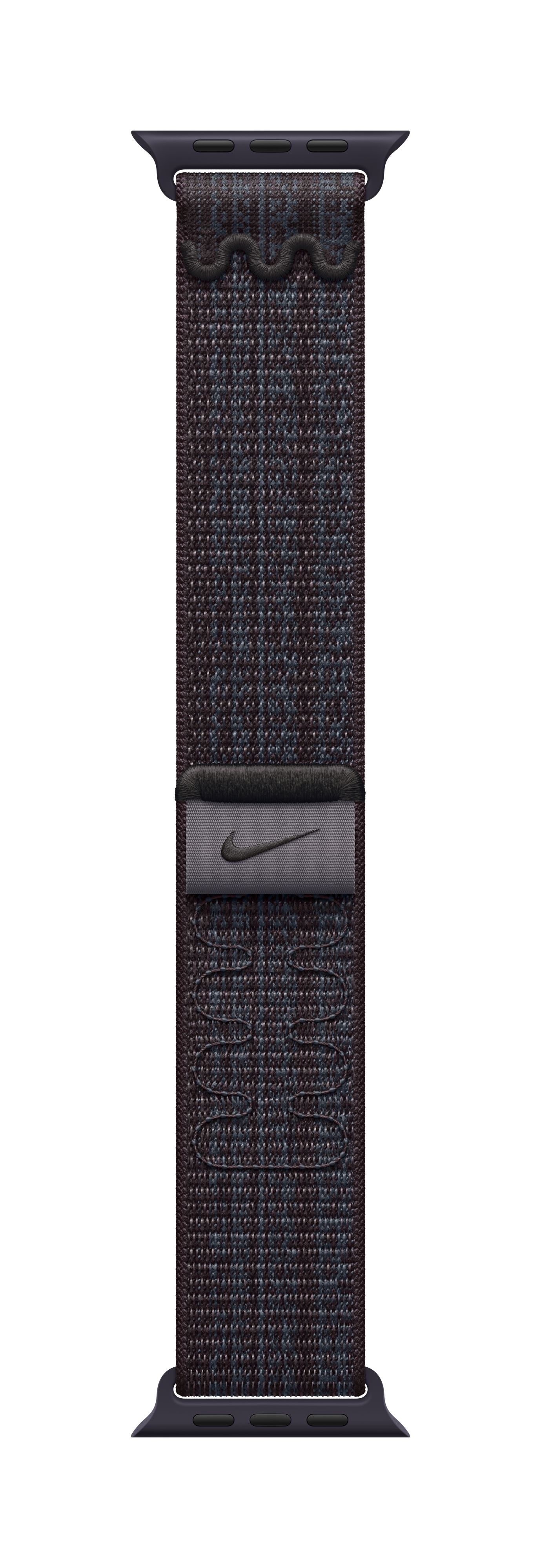 Apple Watch 41mm Nike Band, Black/Blue Nike Sport Loop
