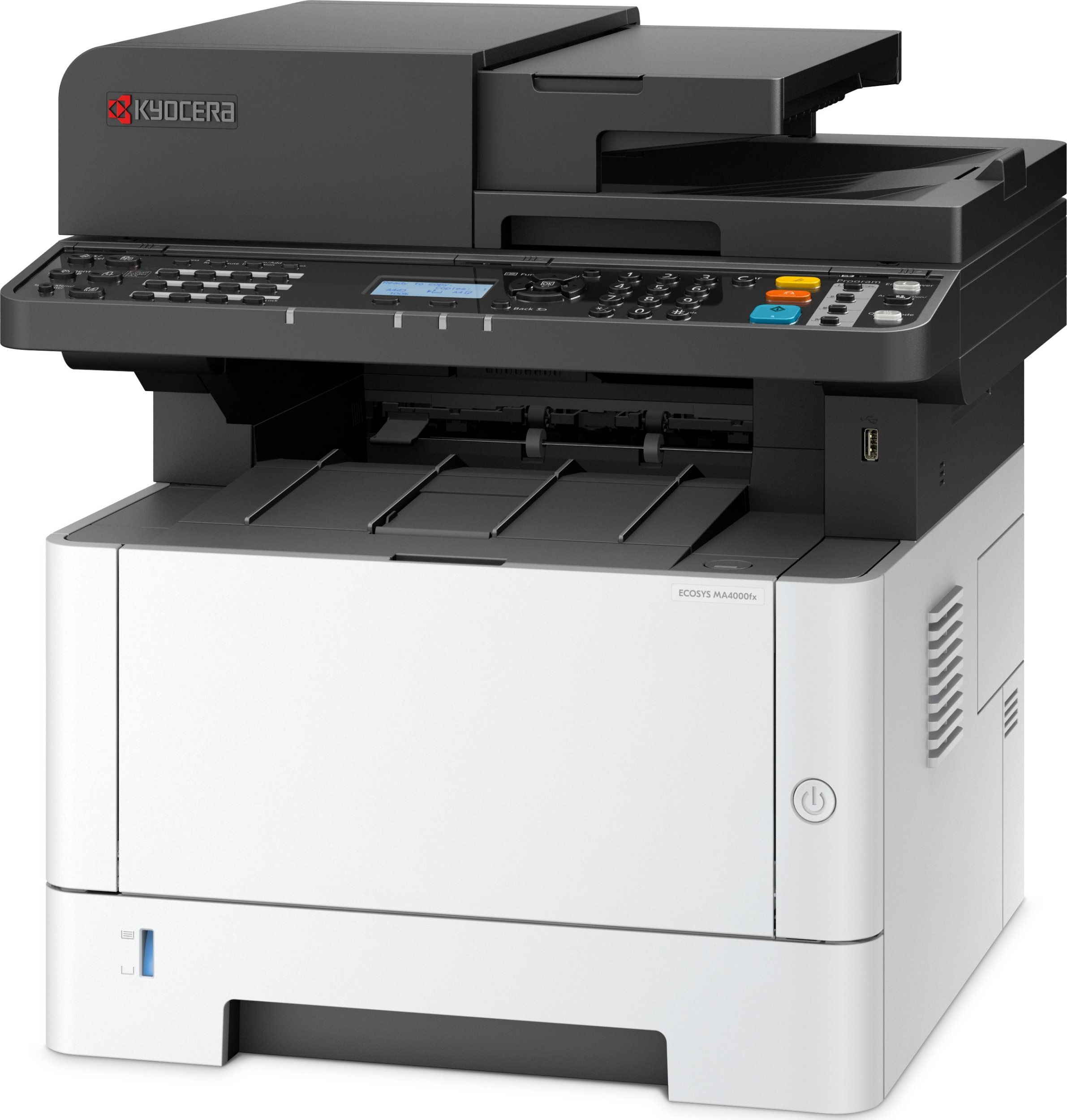 Printer multifunksional Kyocera ECOSYS MA4000fx, laser A4, 40 fpm, i bardhë